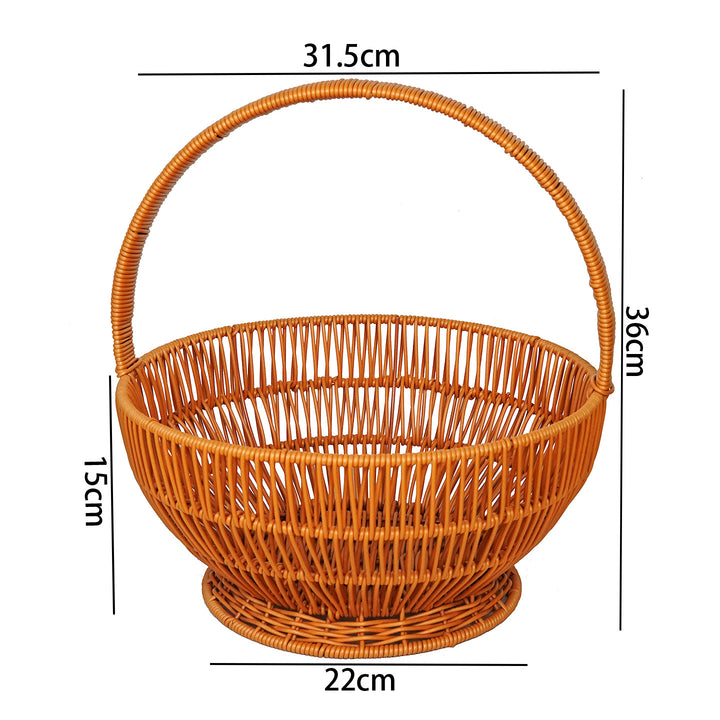 Women Handcrafted Basket with Handle Bowlift
