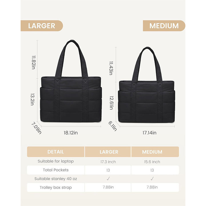 Padded tote bag with practical exterior pockets Bowlift