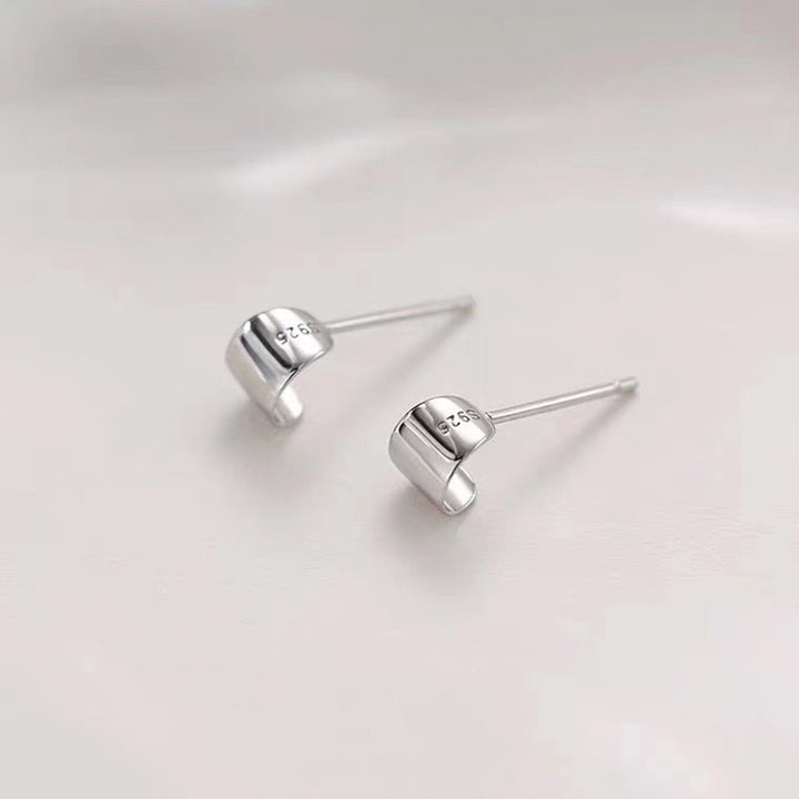 Delicate Silver Stud Earrings Bowlift