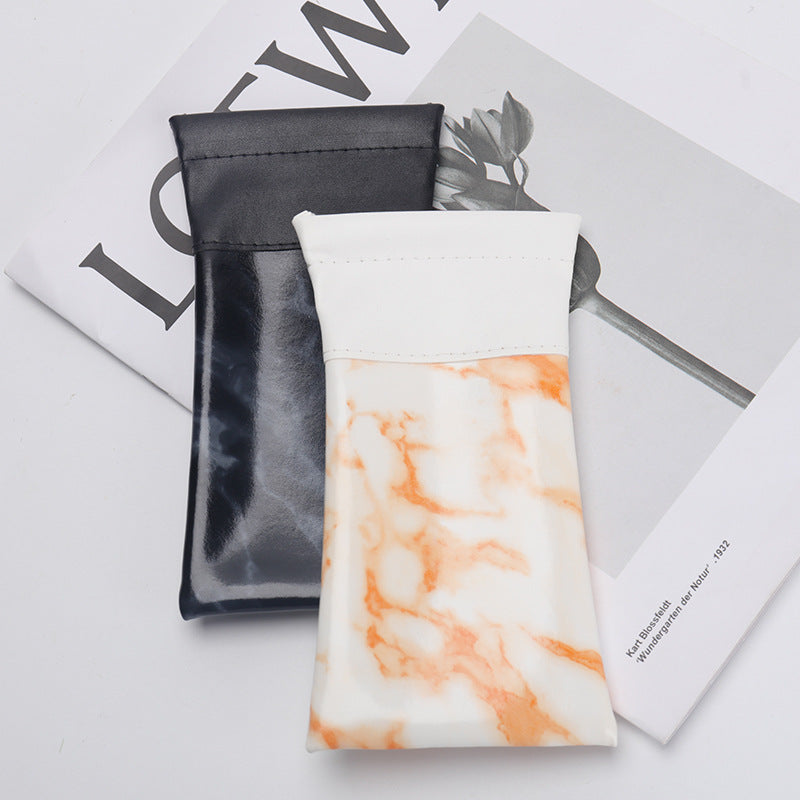 Stylish Marble-Patterned Eyewear Case Bowlift