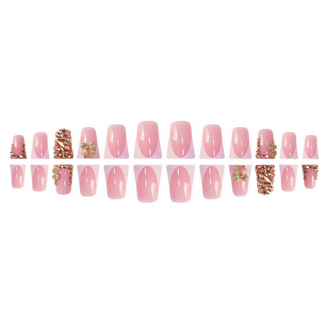 3D Decorative Press-On Nail Set Bowlift