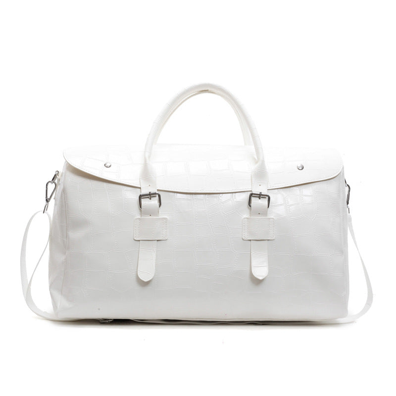 Crocodile Texture Luxury Travel Duffle Bag Bowlift