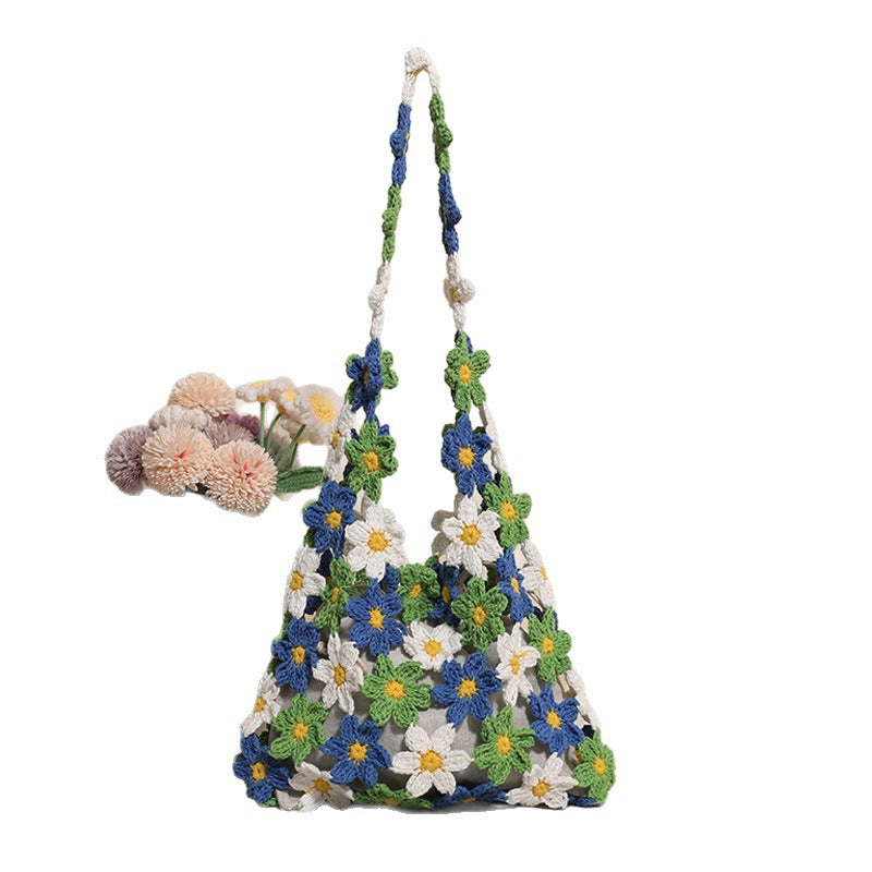 Crocheted flower bag Bowlift