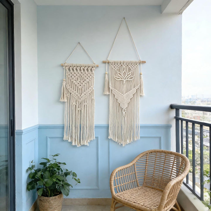 Handcrafted Macrame Wall Tapestry Bowlift