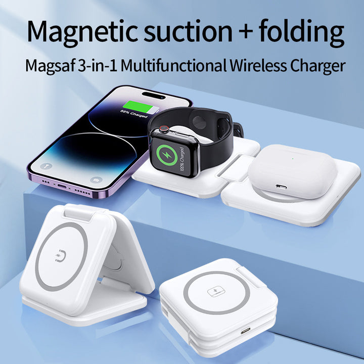 3-in-1 foldable wireless charging station Bowlift