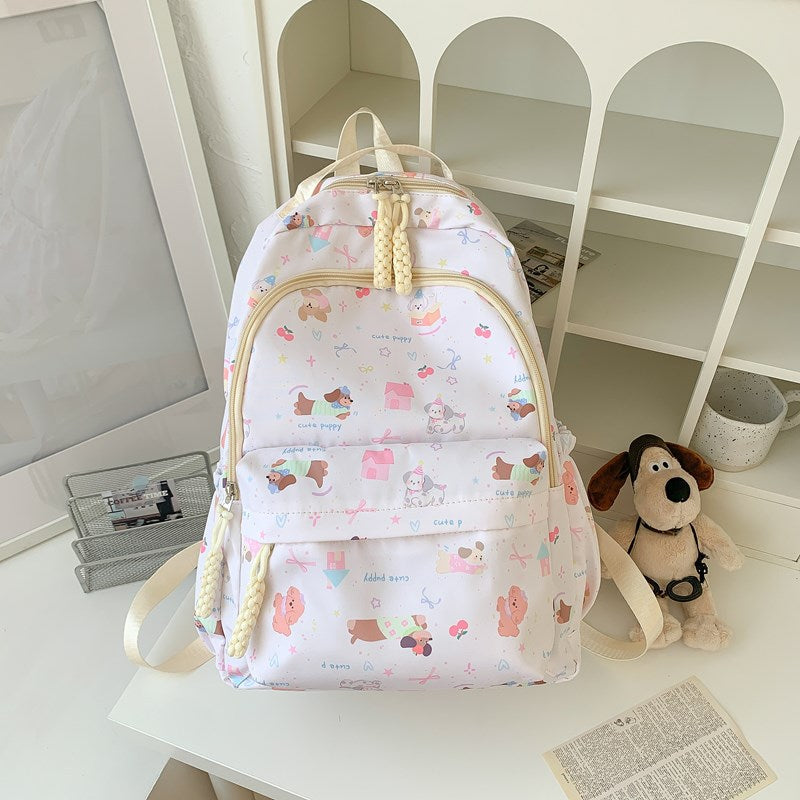 Cute Character Print Backpack