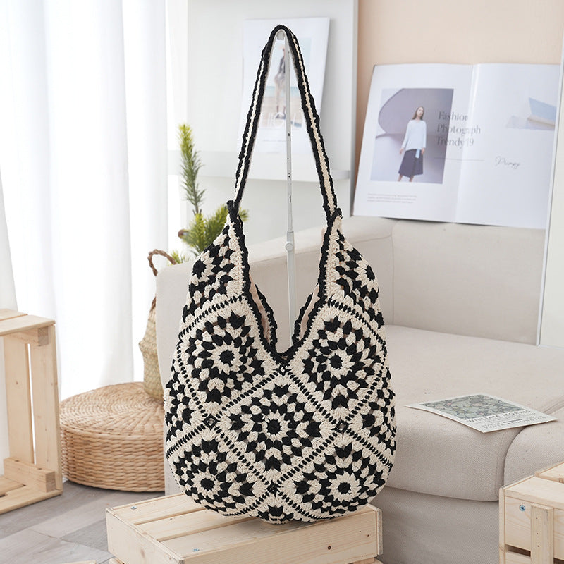 Handmade Crochet Shopper Bag Bowlift