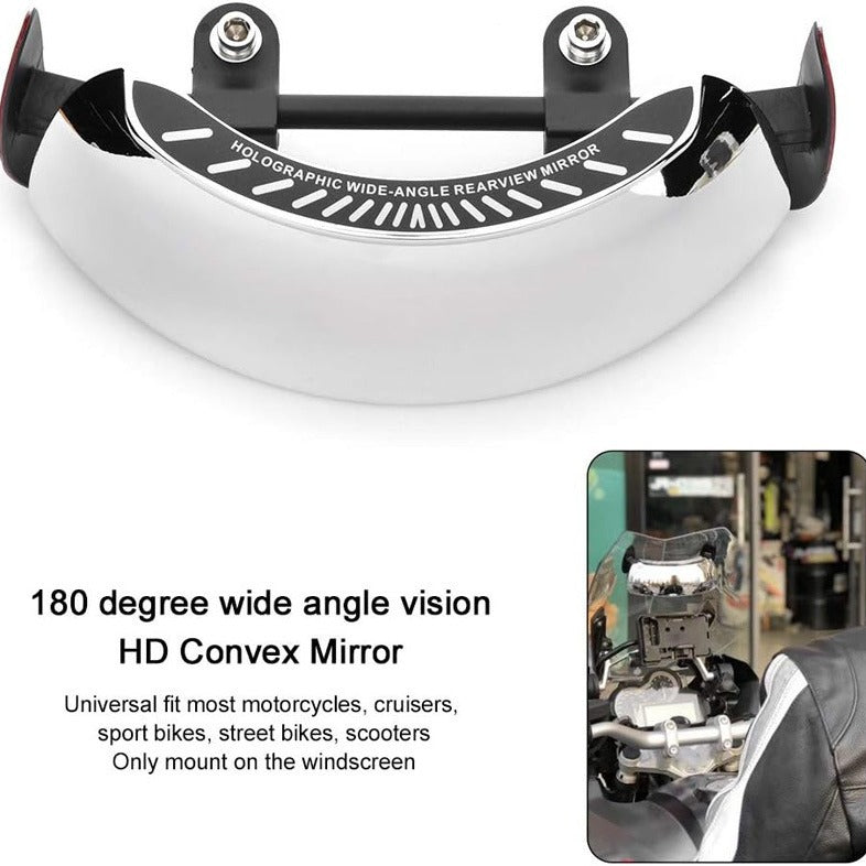 Holographic Wide-Angle Motorcycle Rearview Mirror Bowlift