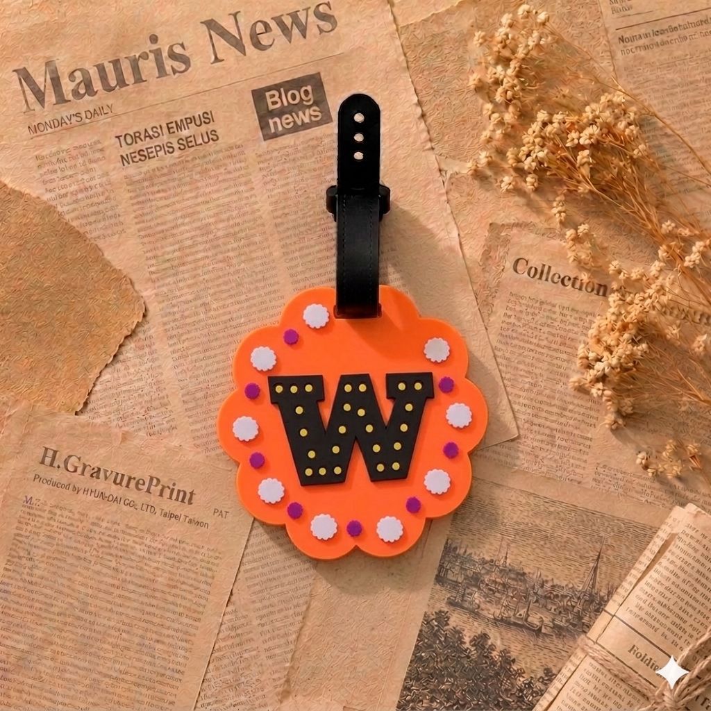 Playful Alphabet Luggage Tag Bowlift