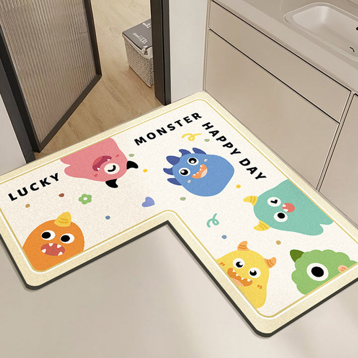 Cute Rabbit Print Bath Mat Bowlift