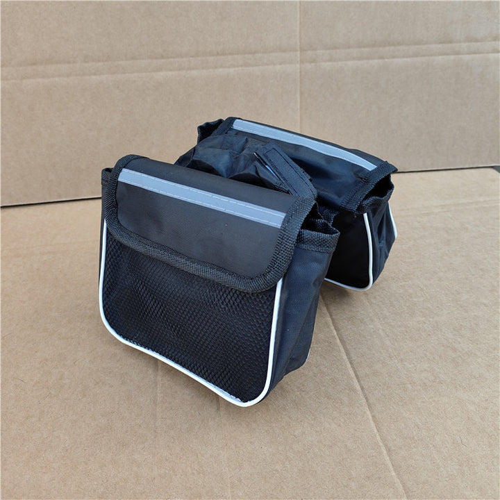 compact reflective waterproof bicycle handlebar bag with quick release straps and multi compartment Bowlift