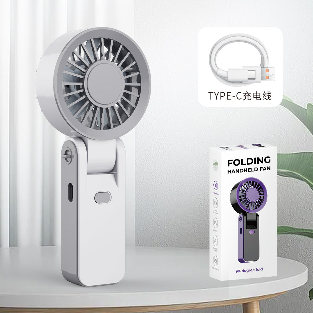 Unisex Portable Folding Handheld Fan Bowlift