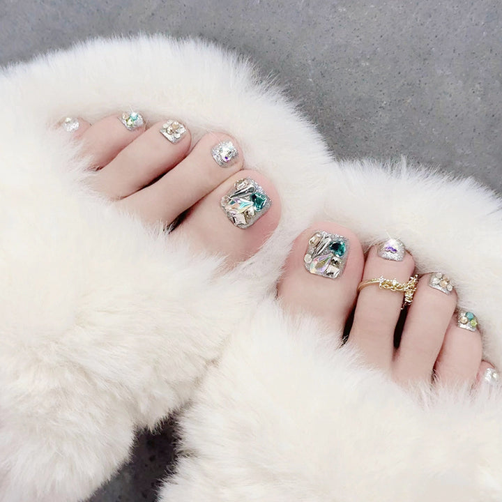Luxury Rhinestone-Decorated Pedicure Set Bowlift