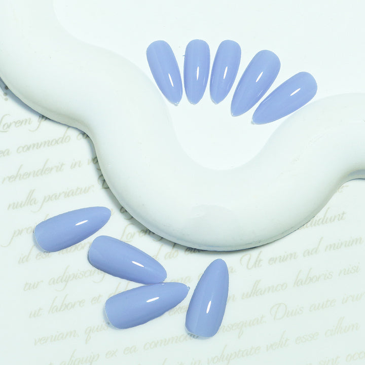 Premium Glossy Almond-Shaped Press-On Nail Set Bowlift