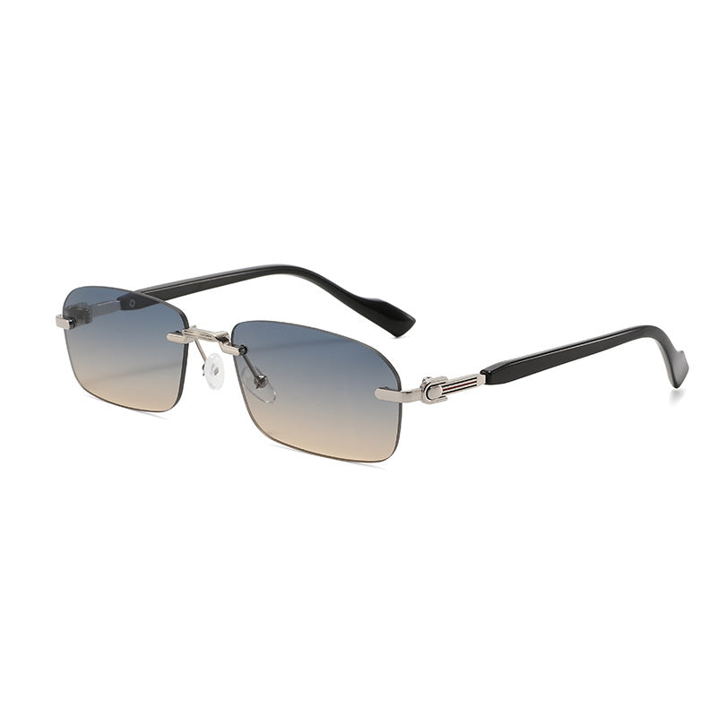 Men's Sleek Geometric Frame Sunglasses Bowlift