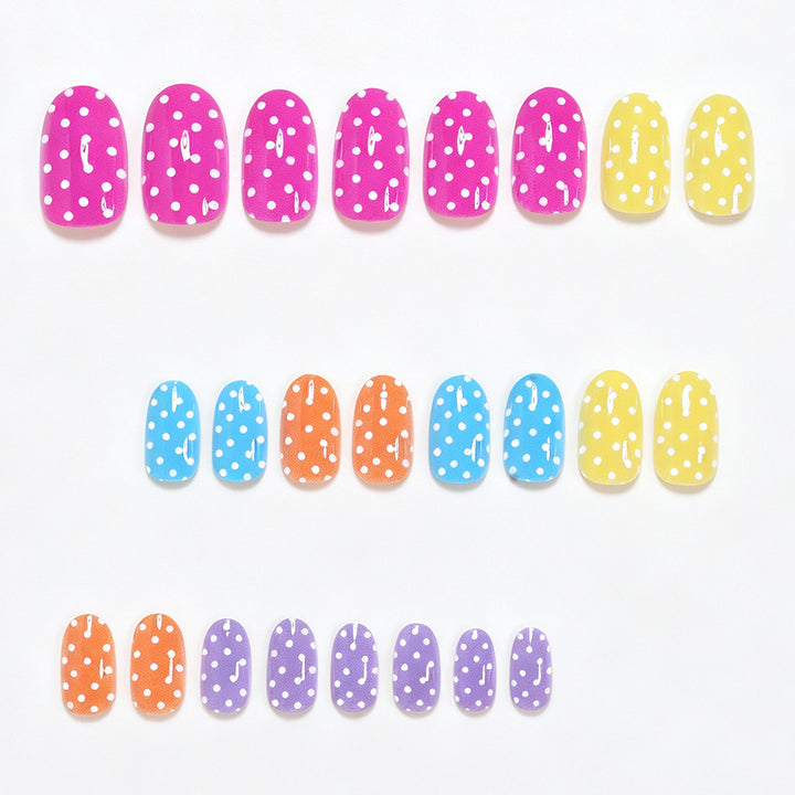 Playful Polka Dot Nail Wraps Bowlift