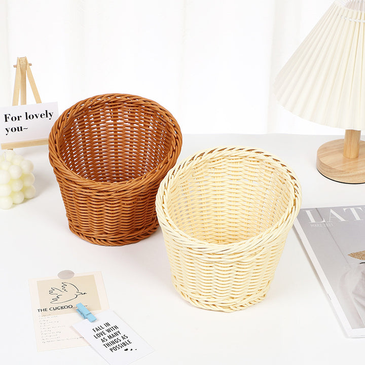 Decorative Woven Round Basket Bowlift