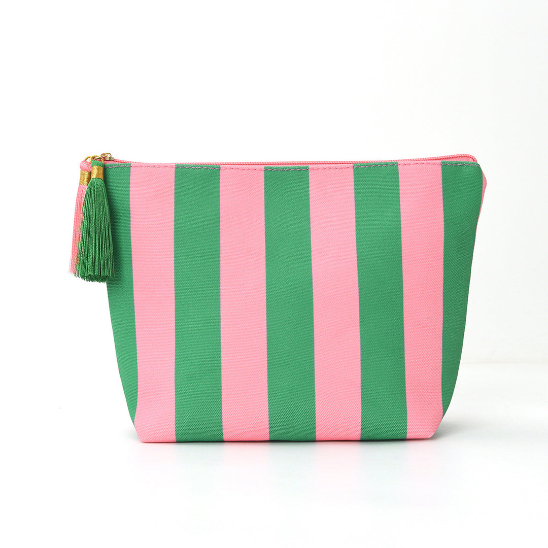 Cosmetic bag with sophisticated stripe pattern Bowlift