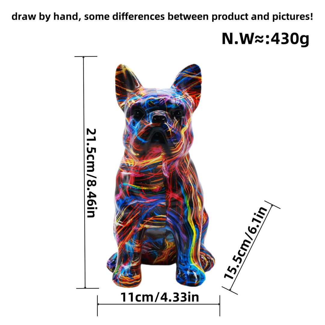 Artistically designed bulldog figure Bowlift