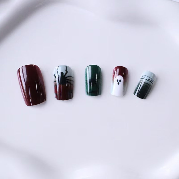 Spider Design Artificial Nails Bowlift