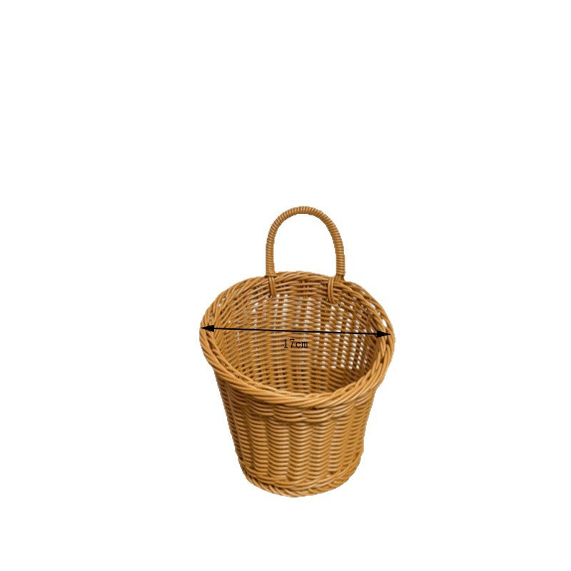 Handwoven Natural Storage Basket Bowlift