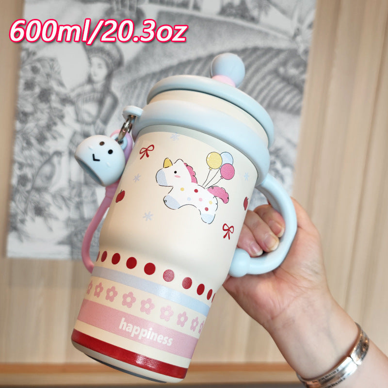 Ladies creative drinking cup with practical flip lid Bowlift