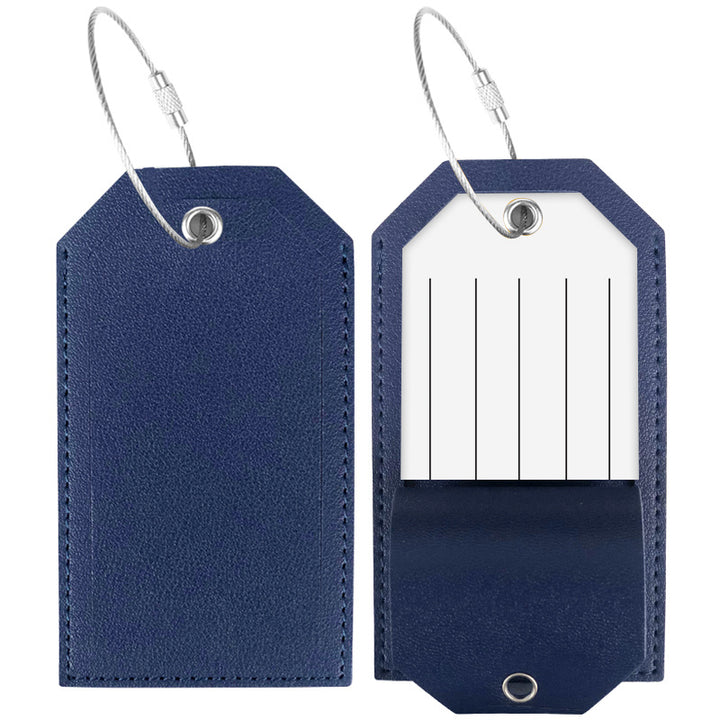 Premium Leather Luggage Tag Bowlift