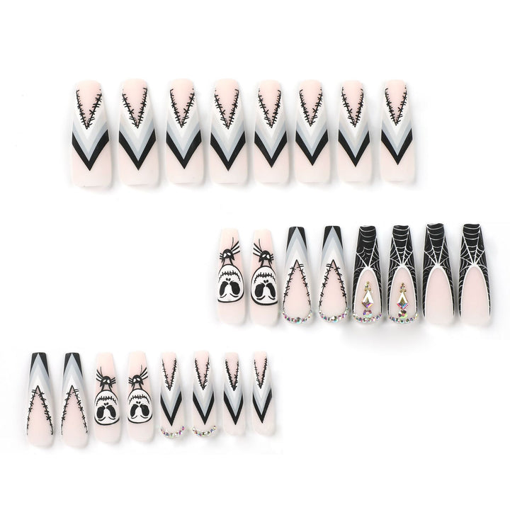 Artistic Nail Extensions in Halloween Design Bowlift