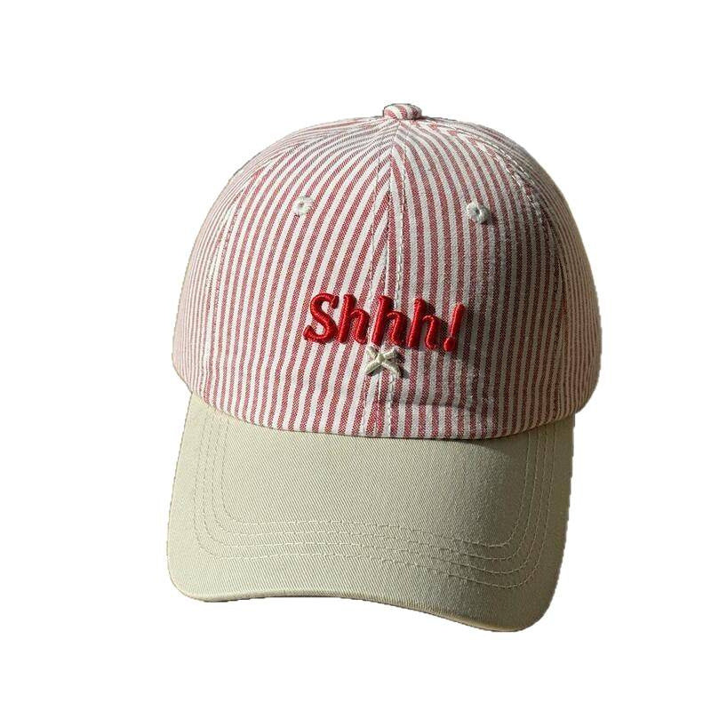 Women's Casual Striped Graphic Cap Bowlift