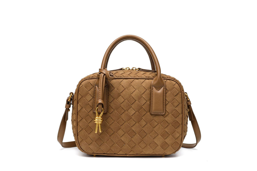 Textured Leather Boutique Handbag Bowlift