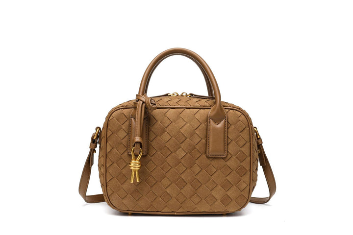 Textured Leather Boutique Handbag Bowlift