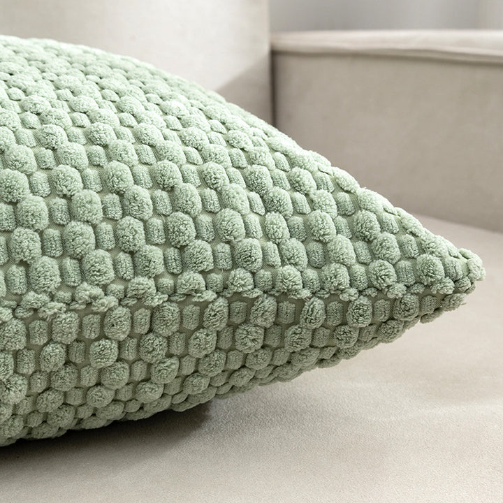 Decorative Plush Chunky Waffle Texture Throw Pillow Cover Bowlift