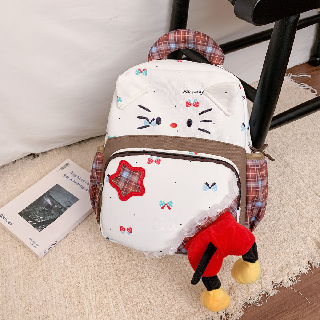 Playful Character-Themed Backpack Bowlift