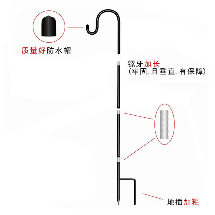 Weatherproof garden umbrella Bowlift