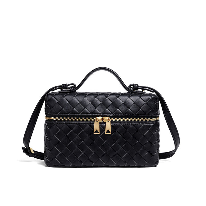 Structured Woven Satchel Bag Bowlift