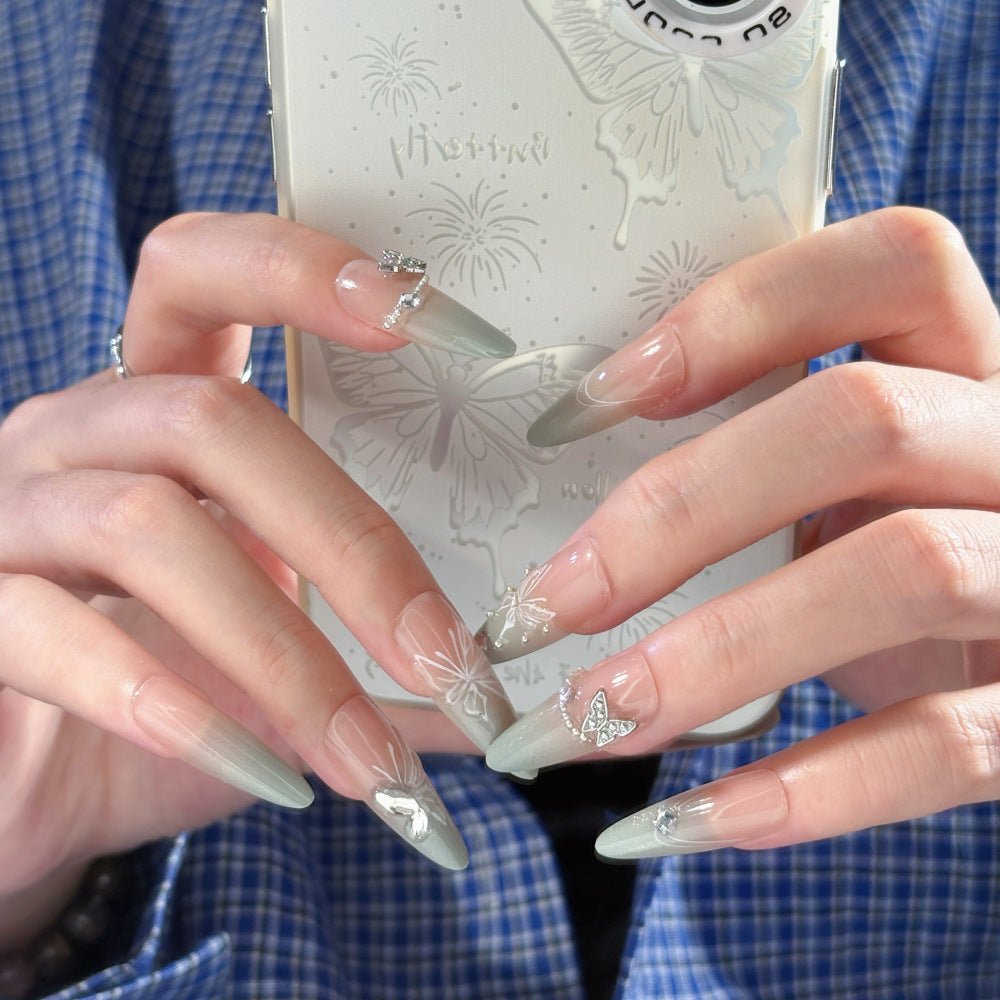 Decorative Press-On Nail Design Bowlift