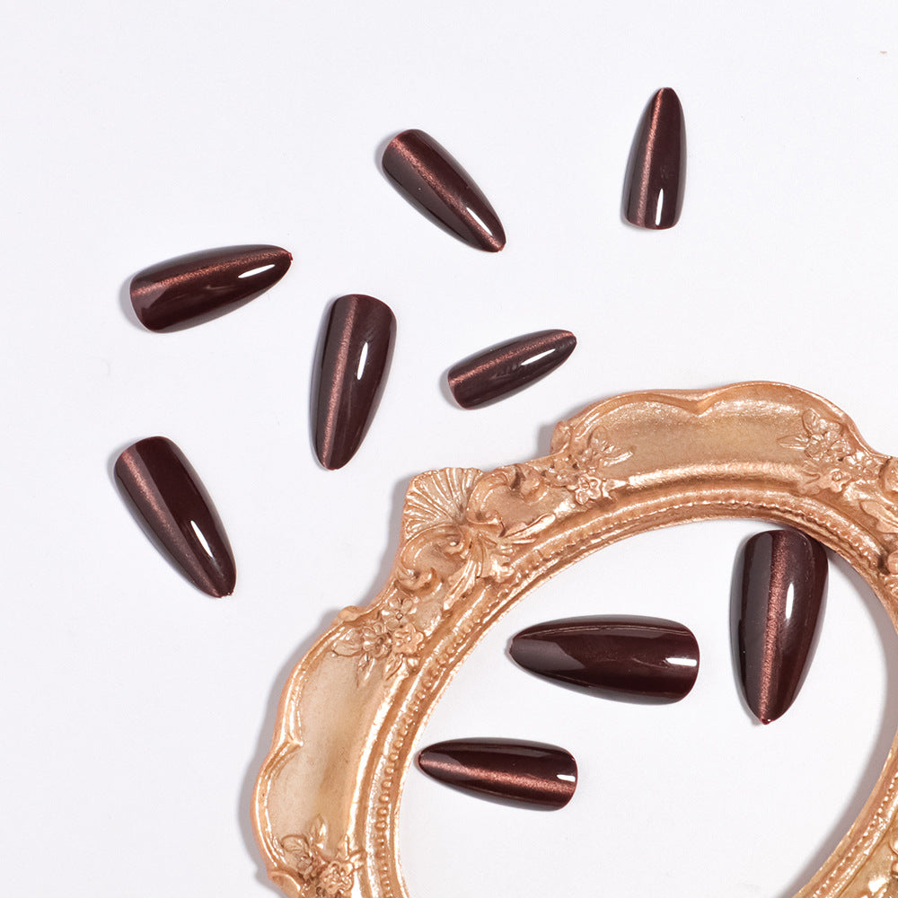 Almond-Shaped Press-On Nails with Glossy Finish Bowlift
