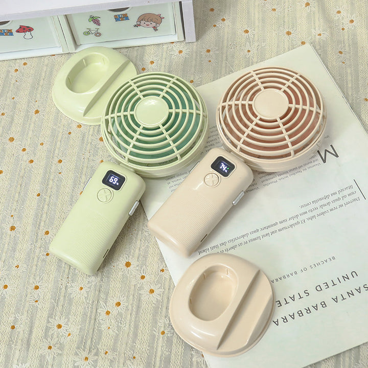 Ladies portable mini fan with digital control and USB connection Bowlift