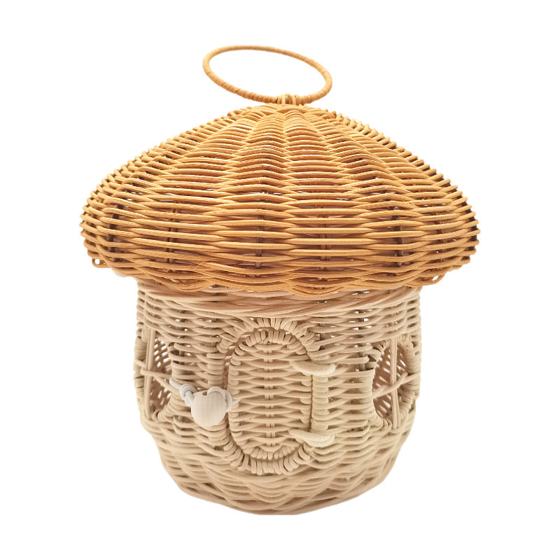 Playful storage basket with mushroom hat design Bowlift
