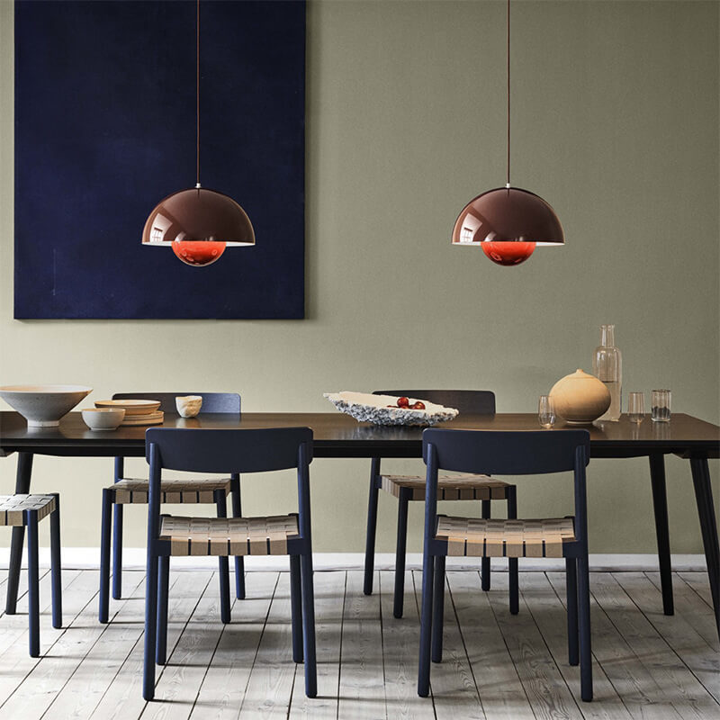 BowLift | Nordic Macaron 1-Light Half-Circle Dome Pendant Light