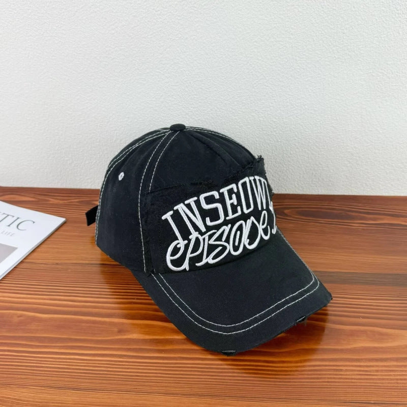 Men's Distressed Casual Cap Bowlift