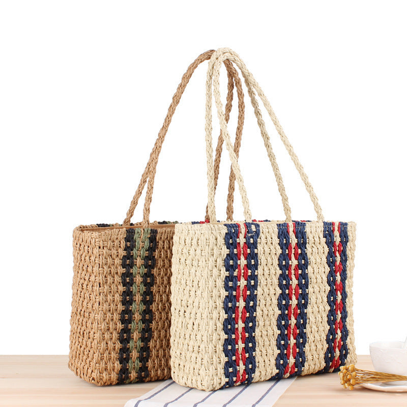 Beach bag in elegant woven style Bowlift