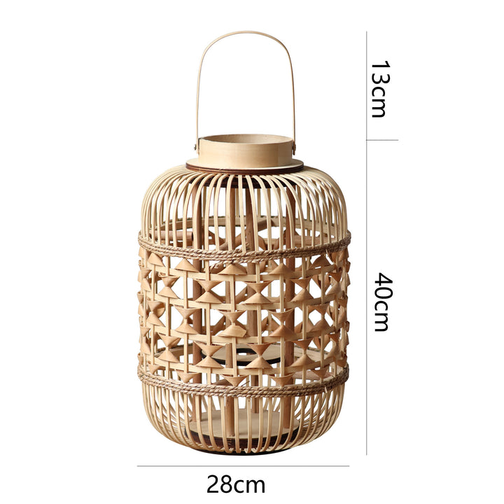 Decorative Lantern made of woven bamboo Bowlift
