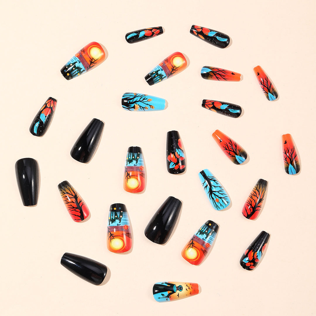 Artistic Halloween-Themed Nail Art Extensions Bowlift