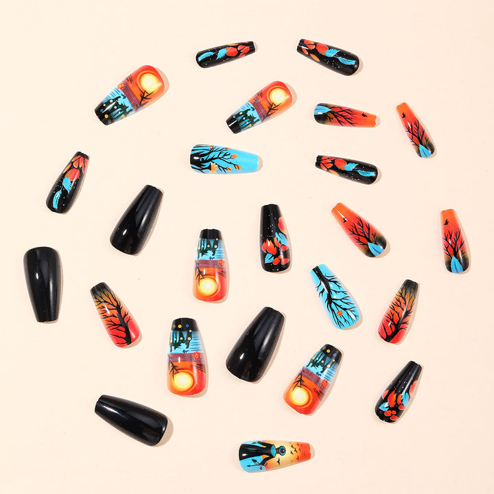 Artistic Halloween-Themed Nail Art Extensions Bowlift