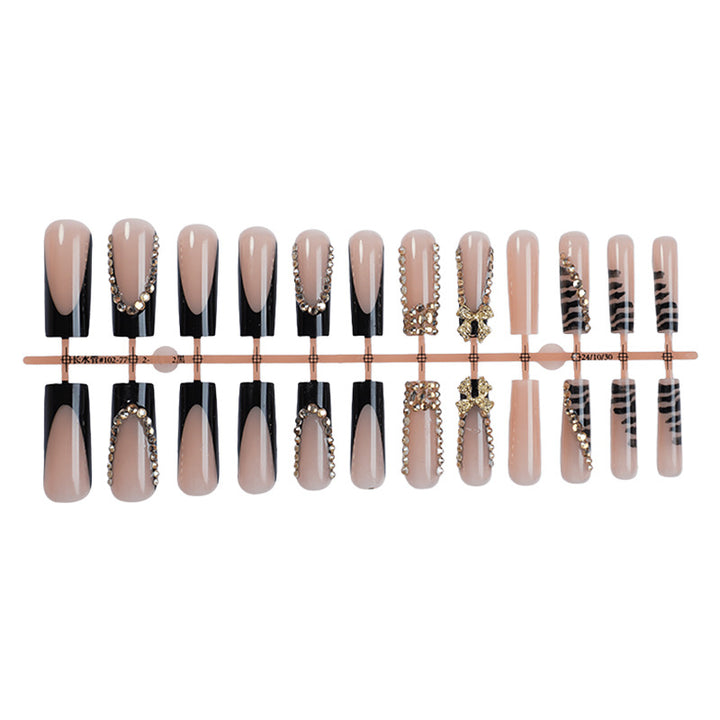Glamorous High-Gloss Press-On Nail Set Bowlift
