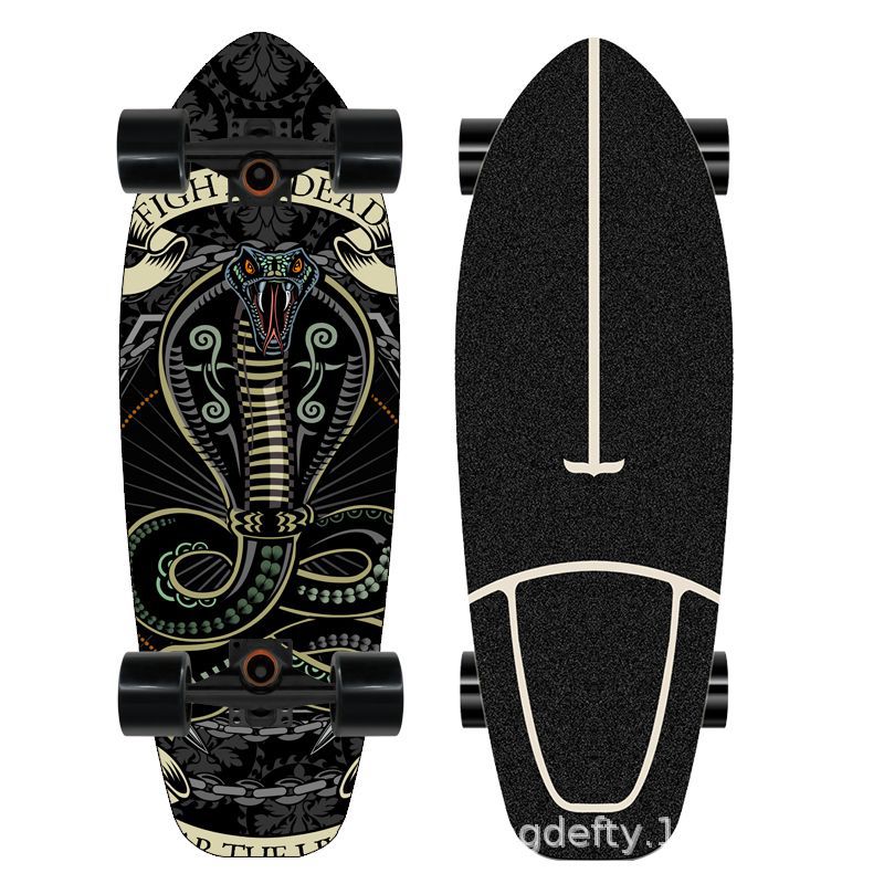 Artistic Lion Design Skateboard Bowlift