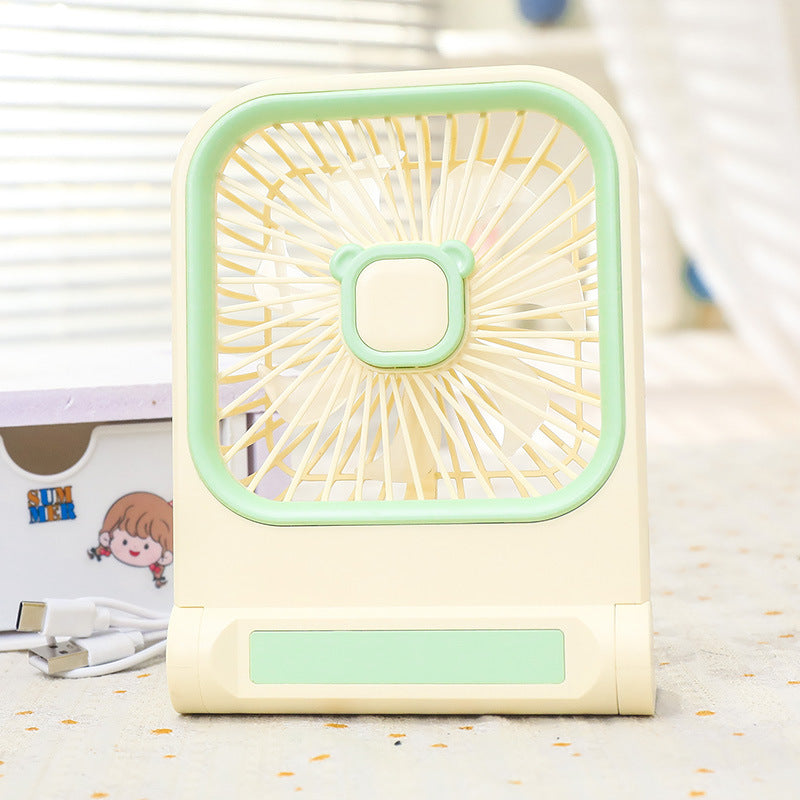 Portable Mini Table Fan with Multifunctional USB Connection Bowlift