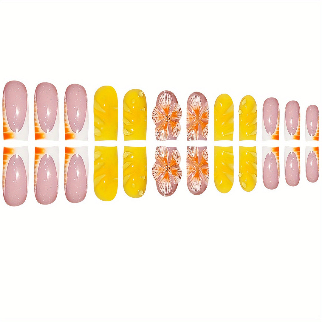 Artistic Summer Nail Design Bowlift