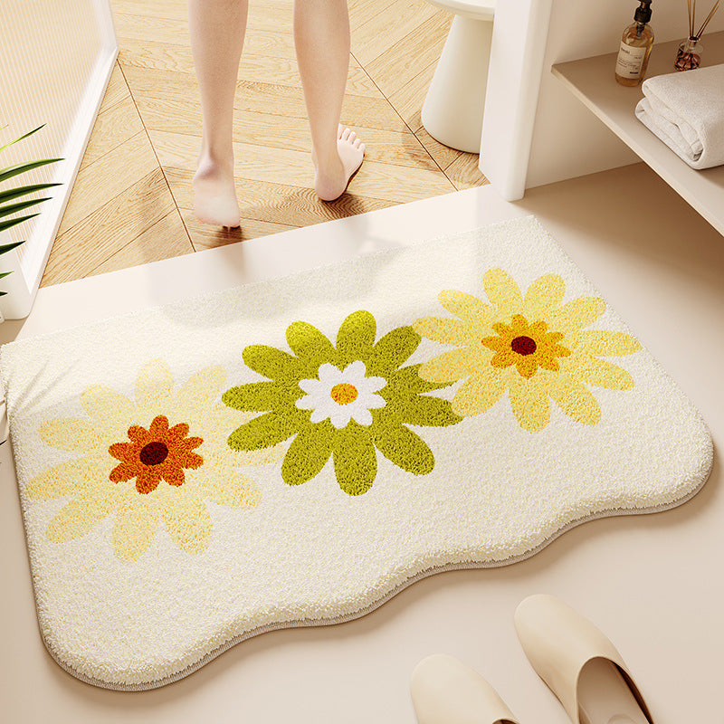 Soft Textured Bathroom Rug Bowlift